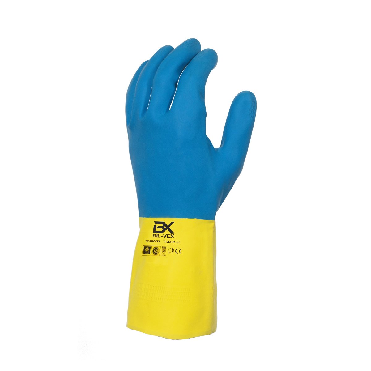 GUANTE BIL-VEX LATEX NEOPRENE BICOLOR